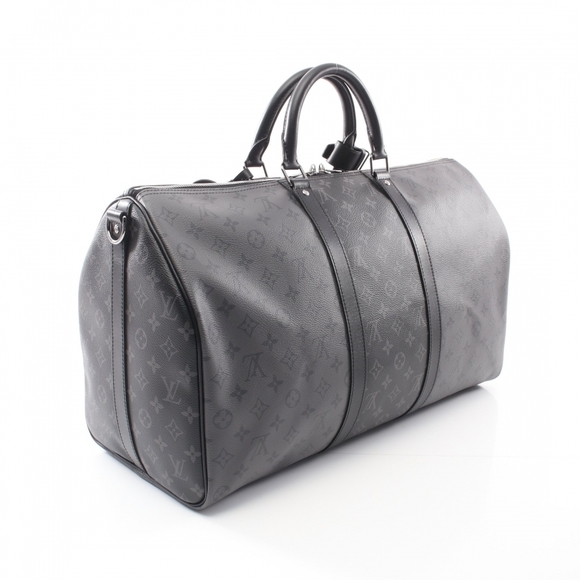 Louis Vuitton Keepall Bandouliere 50 Monogram Bag Black - Picture 1 of 3